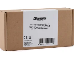 Gemini Bike Computers|Bike Lights|USB-C To Lightning Cable (White) (Apple Cable)