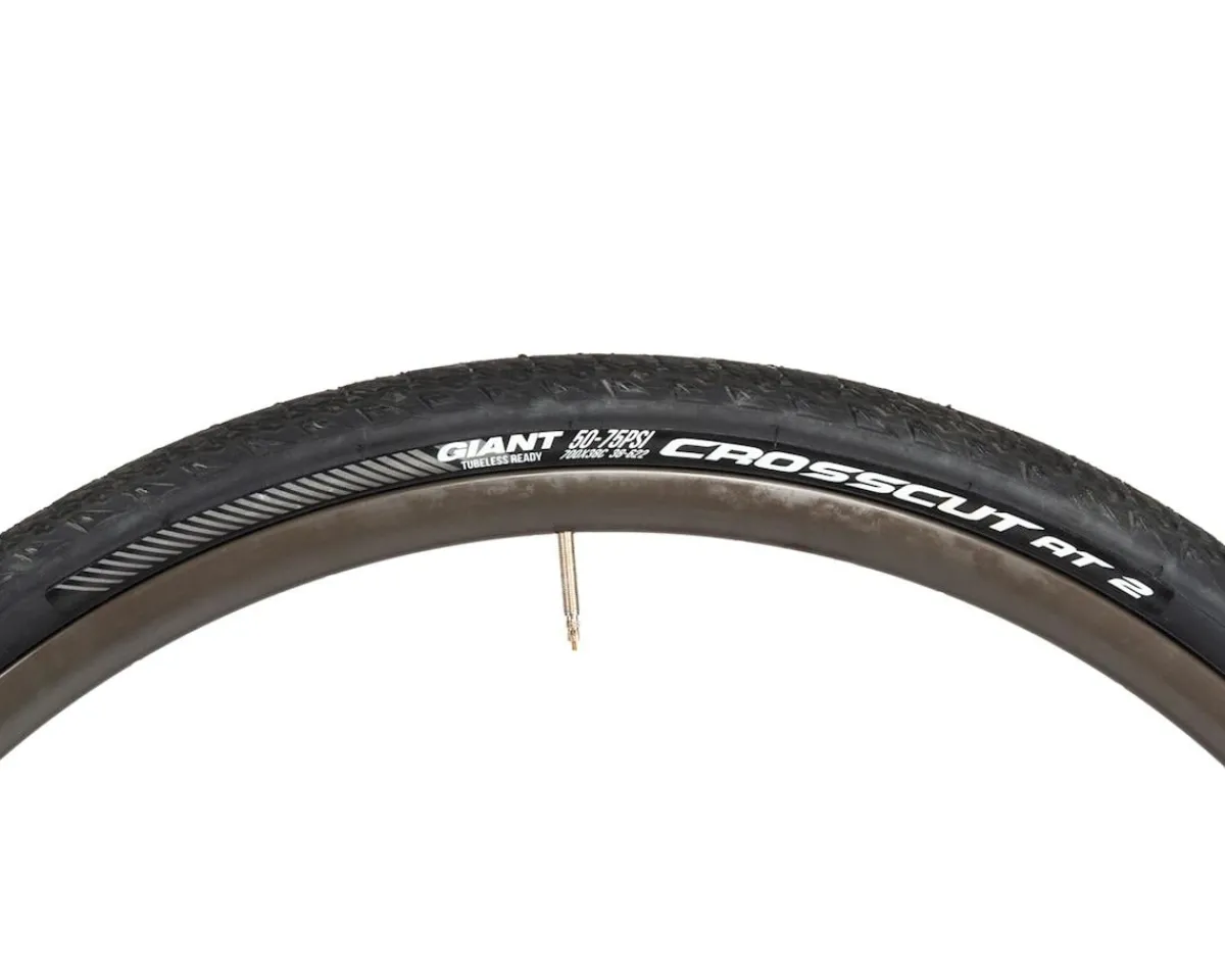 Giant Tires|Crosscut AT 2 Tubeless Gravel Tire (Black) (700c) (38mm) (Wire) (Deflect)