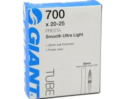 Giant Tubes|700c Ultralight Inner Tube (Presta) (Removable Core/Smooth) (20 - 25mm) (80mm)
