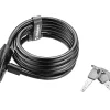 Giant Bike Locks|Flex Key Cable Bike Lock (Black) (W/ Bracket)