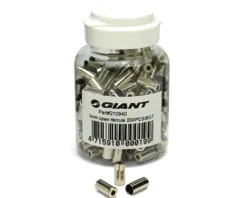 Giant Cables & Housing|5mm Brass Brake Housing Ferrules (Silver) (200)
