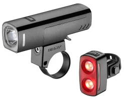 Giant Bike Lights|Recon HL1100/Recon TL200 Headlight & Tail Light Set (Black) (1100/200 Lumens)