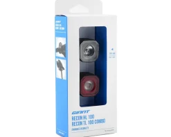 Giant Bike Lights|Recon HL100/TL100 Headlight & Tail Light Set (Black) (100/100 Lumens)