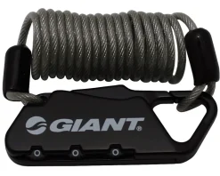 Giant Bike Locks|SureLock Flex Combo Air Cable Lock (Black) (2.2mm x 108cm)