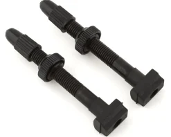 Giant Tubeless Tire Tools|Tubeless Accessories|Tubeless Valve Stems (Black) (Pair) (Presta) (44mm)