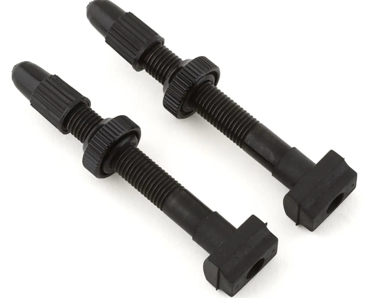 Giant Tubeless Tire Tools|Tubeless Accessories|Tubeless Valve Stems (Black) (Pair) (Presta) (44mm)
