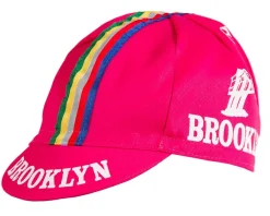Giordana Clothing Accessories|Brooklyn Cycling Cap w/ Stripes (Pink) (One Size Fits Most)