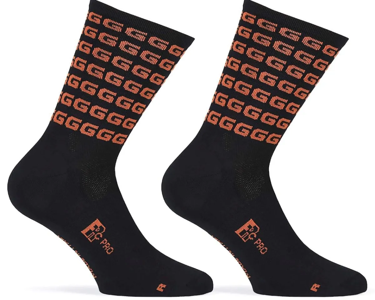 Giordana Clothing Sale|Clothing Accessories|FR-C Tall "G" Socks (Black/Rust) (S)