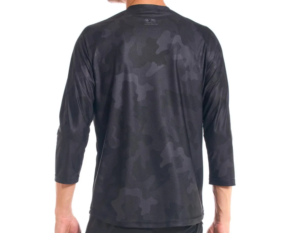 Giordana Clothing Sale|Jerseys|Men's MTB 3/4 Sleeve Jersey (Black/Camo) (S)