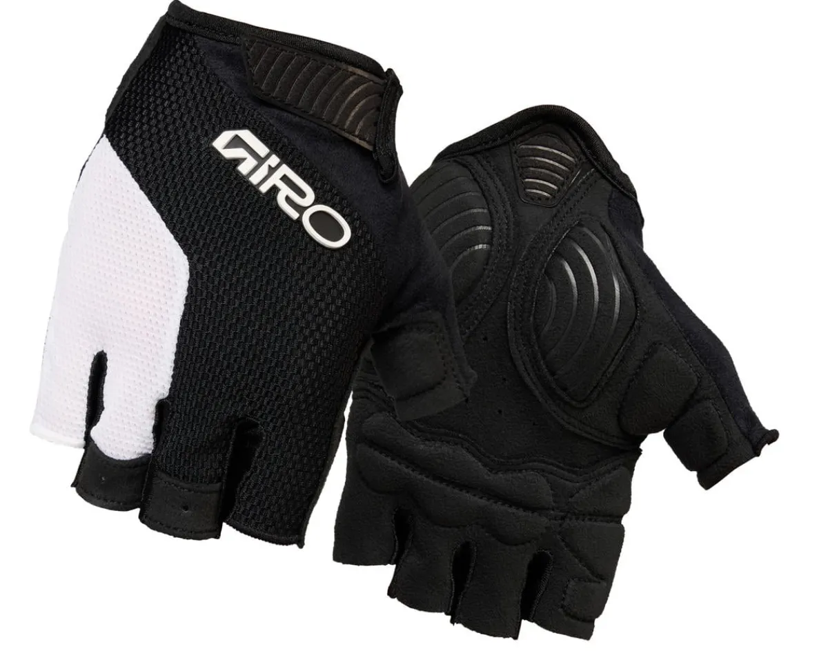 Giro Clothing Accessories|Summer Essentials|Strade Dure Supergel Short Finger Gloves (Black/White) (M)