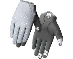 Giro Clothing Accessories|Women'S|Women's LA DND Long Finger Gloves (Sharkskin/White Dot) (S)
