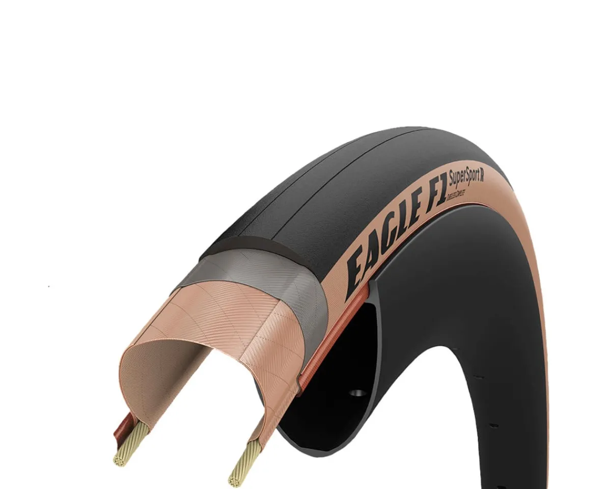 Goodyear Tires|Eagle F1 Supersport R Tubeless Road Tire (Tan Wall) (700c) (28mm) (150TPI/Dynamic:UHP)