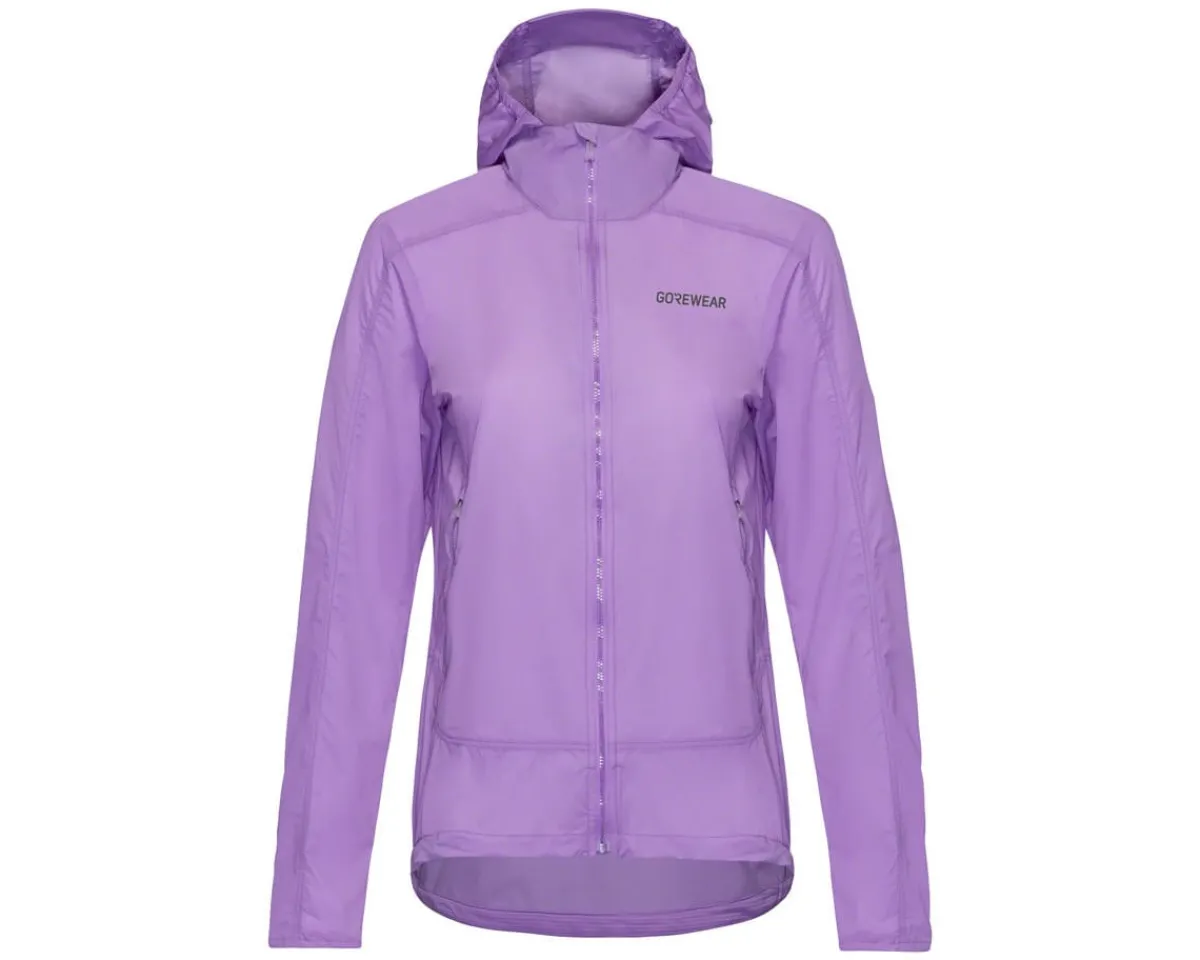 Gore Wear Jackets & Vests|Women'S|Fernflow Hooded Windbreaker (Purple) (Women's) (S)
