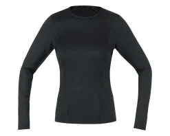 Gore Wear Women'S|Base Layers|M Base Layer Long Sleeve Shirt (Black) (Women's) (S)