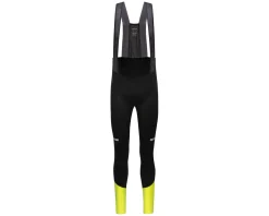 Gore Wear High Vis & Reflective|Tights & Pants|Spinshift Thermo Bibs + (Black/Yellow) (Men's) (S)