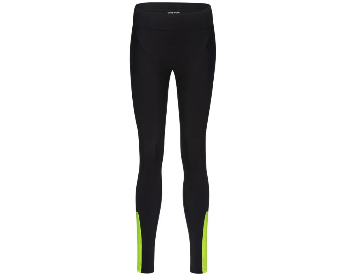 Gore Wear Women'S|High Vis & Reflective|Swiftride Thermo Tights (Black/Neon Yellow) (Women's) (L)
