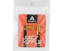 Granite-Design Wheels & Parts|Tire & Tube Accessories|Juicy Nipples Presta Valve Core Remover Caps (Gold) (2)