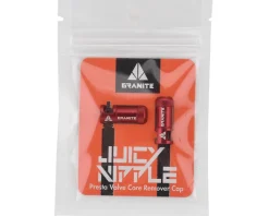 Granite-Design Wheels & Parts|Tire & Tube Accessories|Juicy Nipples Presta Valve Core Remover Caps (Red) (2)