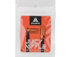 Granite-Design Wheels & Parts|Tire & Tube Accessories|Juicy Nipples Presta Valve Core Remover Caps (Orange) (2)