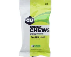 GU Nutrition & Skin Care|Energy Chews (Salted Lime) (12 | 2.12oz Pouches)