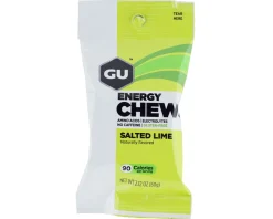 GU Nutrition & Skin Care|Energy Chews (Salted Lime) (12 | 2.12oz Pouches)