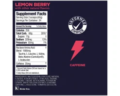 GU Nutrition & Skin Care|Roctane Energy Drink Mix (Lemon Berry w/Caffeine) (55oz)