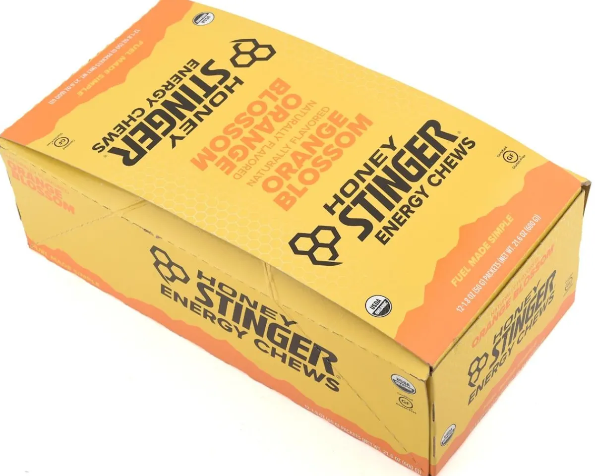 Honey Stinger Nutrition & Skin Care|Organic Energy Chews (Orange Blossom) (12 | 1.8oz Packets)