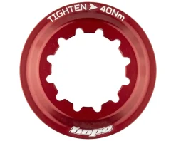 Hope Brakes|Centerlock Rotor Disc Lockring (Red) (Internal Spline)
