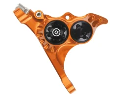 Hope Brakes|RX4+ Road/Gravel Disc Brake Caliper (Orange) (Hydraulic) (Front) (Front Flat DM +20) (DOT)