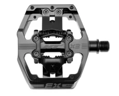 HT Pedals & Cleats|X3 Clipless Platform Pedals (Stealth Black) (9/16")