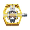 HT Pedals & Cleats|X3 Clipless Platform Pedals (Gold) (9/16")