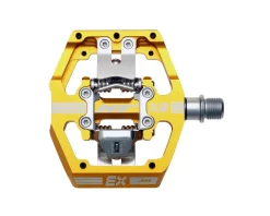 HT Pedals & Cleats|X3 Clipless Platform Pedals (Gold) (9/16")
