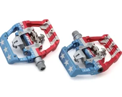 HT Pedals & Cleats|X2-SX Clipless BMX Platform Pedals (Stars and Stripes) (9/16")