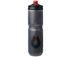 Hydrapak Water Bottles|Polar Surge Ascent Insulated Water Bottle (Black) (24oz) (Single)