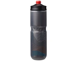 Hydrapak Water Bottles|Polar Surge Ascent Insulated Water Bottle (Black) (24oz) (Single)
