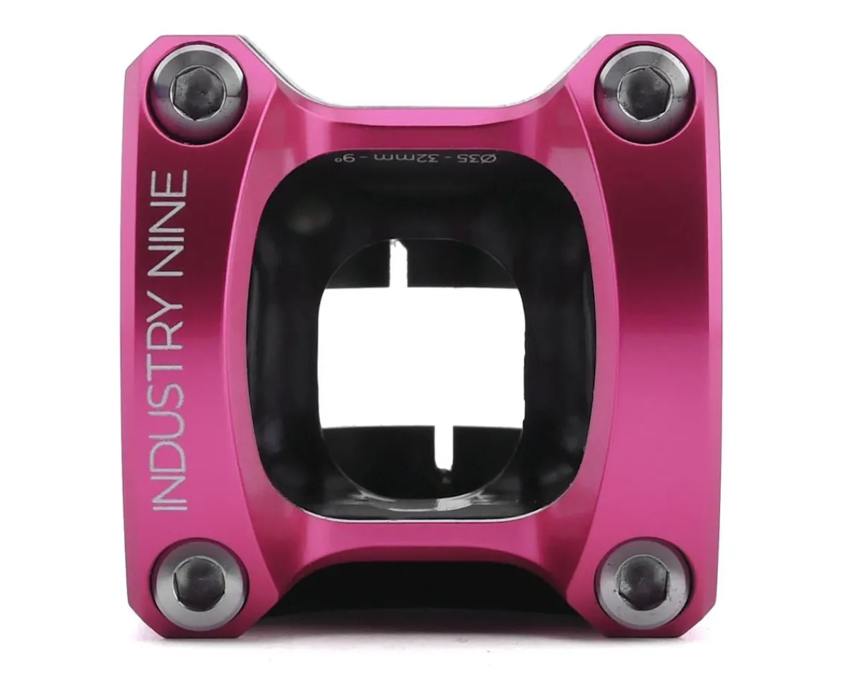Industry Nine Stems & Parts|A35 Stem (Black/Pink) (35.0mm) (32mm) (9°)