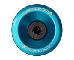 Industry Nine Stems & Parts|Headsets & Spacers|Ultra Light Aluminum Top Cap (Turquoise) (1-1/8")