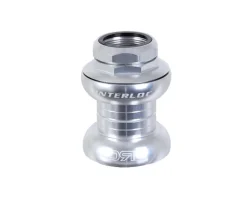 Interloc Racing Design Headsets & Spacers|Double Roller Drive Headset (Silver) (1" Threaded) (EC30/25.4-24tpi) (EC30/26)