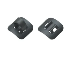 Jagwire Cables & Housing|Alloy Stick-On Guides with C-Clips (Black) (Box of 4)
