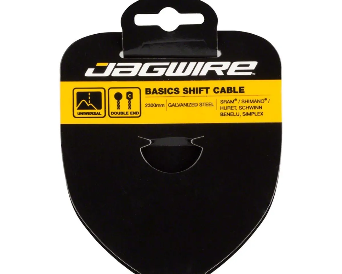 Jagwire Cables & Housing|Basics Derailleur Cable (Galvanized) (1.2mm) (2300mm) (For SRAM/Shimano/Huret/Schwinn) (Double End)