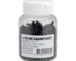Jagwire Cables & Housing|Cable End Crimps (Black) (1.8mm) (Bottle of 500)