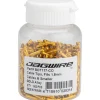 Jagwire Cables & Housing|Cable End Crimps (Gold) (1.8mm) (Bottle of 500)