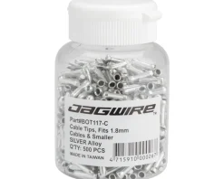 Jagwire Cables & Housing|Cable End Crimps (Silver) (1.8mm) (Bottle of 500)