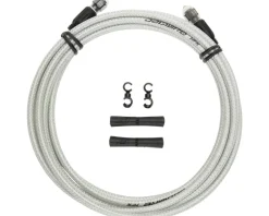 Jagwire Brakes|Cables & Housing|Mountain Pro Hydraulic Disc Hose Kit (Sterling Silver) (3000mm) (Braided) (Requires Mountain Pro Quick-Fit Kit)