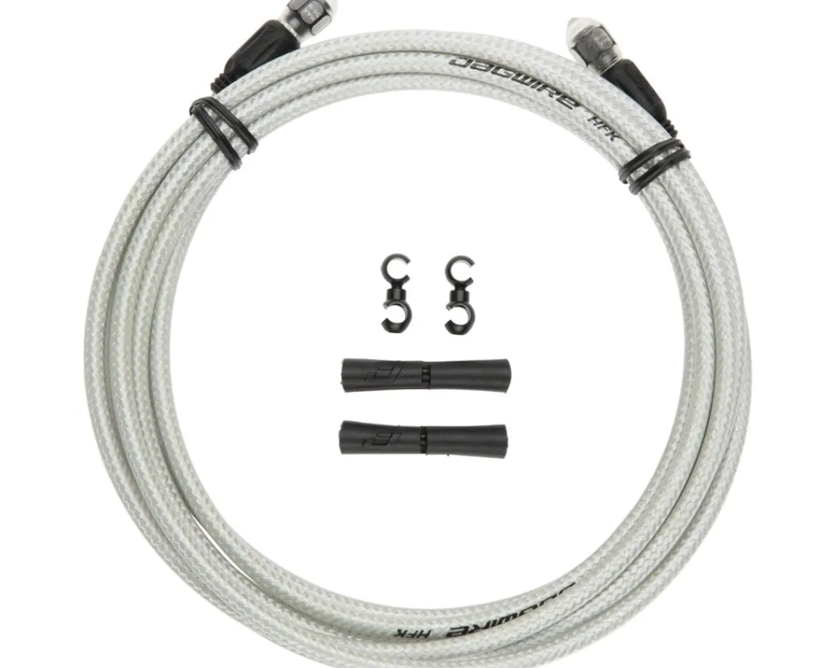 Jagwire Brakes|Cables & Housing|Mountain Pro Hydraulic Disc Hose Kit (Sterling Silver) (3000mm) (Braided) (Requires Mountain Pro Quick-Fit Kit)