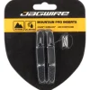 Jagwire Brakes|Mountain Pro V-Brake Pad Inserts (Black/Red) (1 Pair) (All-Weather Compound)