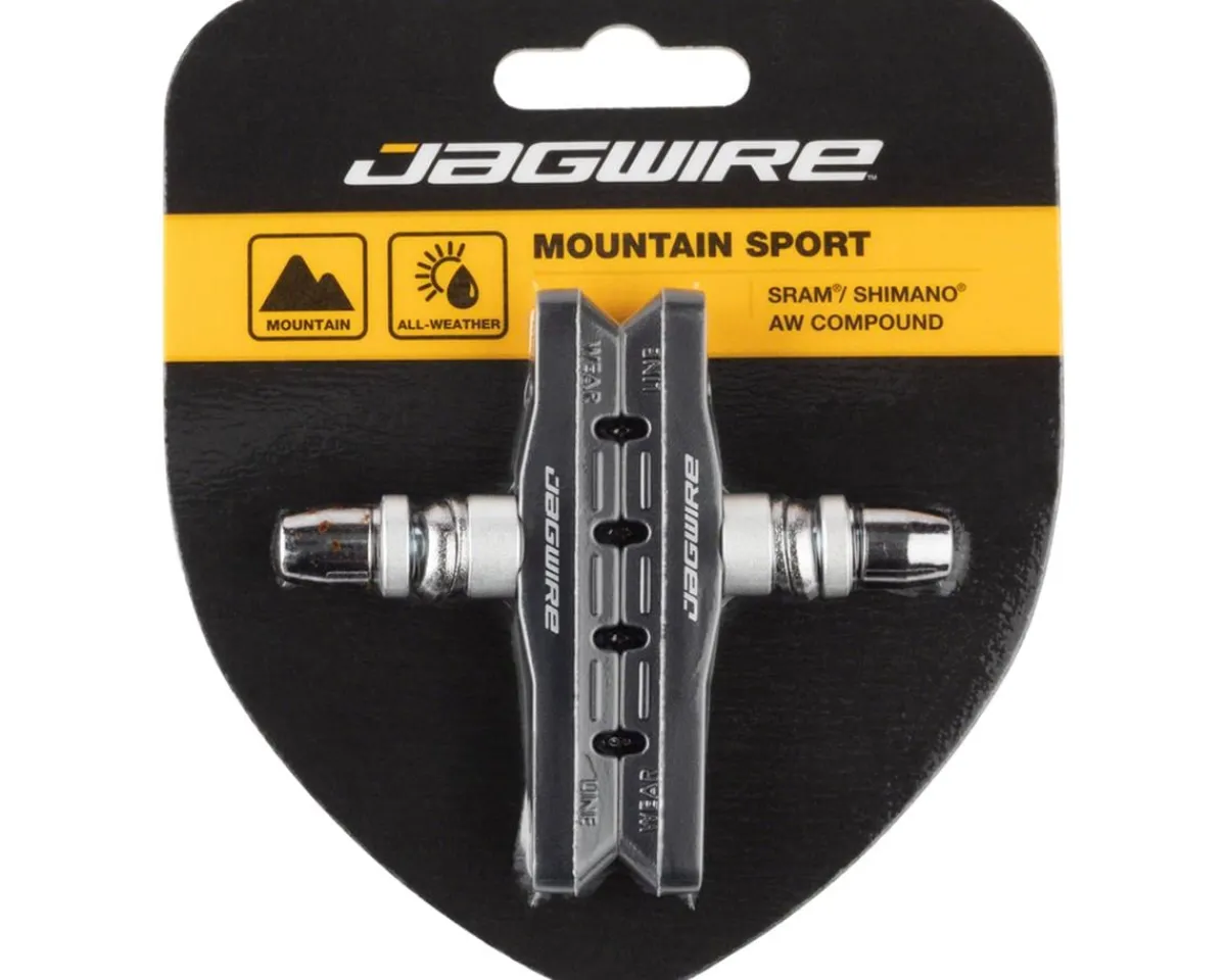 Jagwire Brakes|Mountain Sport V-Brake Pads (Black) (1 Pair)