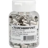 Jagwire Cables & Housing|Open Pre-Crimped Brake End Caps (Chrome Plated) (5mm) (Bottle Of 200)