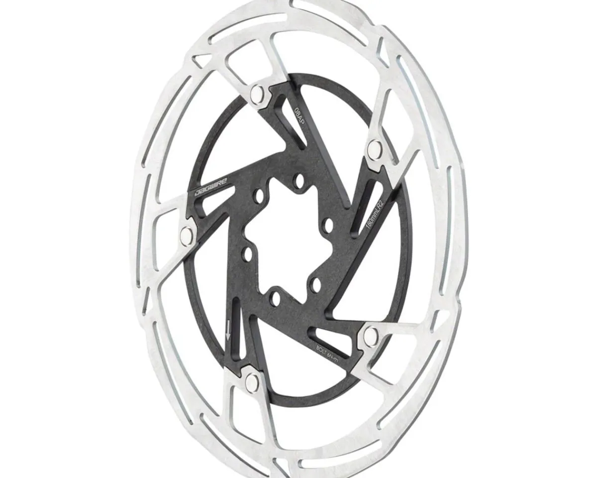 Jagwire Brakes|Pro LR2 Disc Brake Rotor (Silver/Black) (6-Bolt) (180mm)