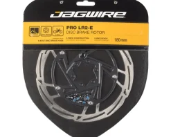 Jagwire Brakes|Pro LR2-E Ebike Disc Brake Rotor w/Magnet (Silver/Black) (6-Bolt) (180mm)